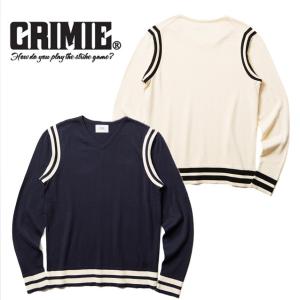 セール50%オフ　CRIMIE クライミー ALEX COTTON KNIT V NECK LONG ニット｜undertaker