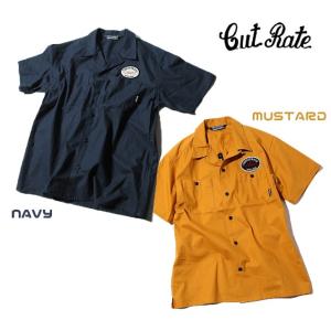 セール50%オフ　CUT-RATE カットレイト S/S EMBROIDERY WORK SHIRT 半袖シャツ｜undertaker