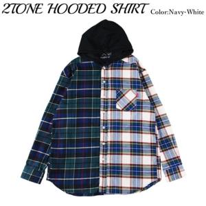 ROLLING CRADLE ローリングクレイドル 2TONE HOODED SHIRT｜undertaker