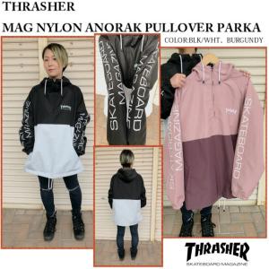 THRASHER MAG NYLON ANORAK PULLOVER PARKA｜undertaker