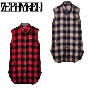 ZEPHYREN ゼファレン BANDANA LONG SHIRT N/S ロング丈シャツ ノースリーブ｜undertaker