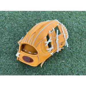 UD 硬式内野手用グラブ 021型 オレンジ×キャメル 高校野球対応 型付け済み｜undertheday