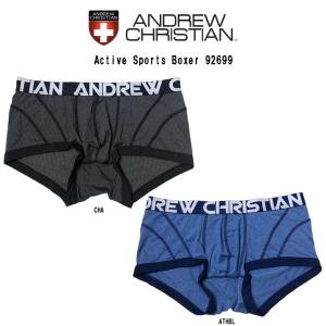 (SALE)ANDREW CHRISTIAN(アンドリュークリスチャン)ボクサーパンツ メンズ 下着 Active Sports Boxer 92699｜UNDIE