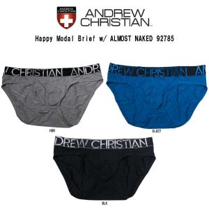 (SALE)ANDREW CHRISTIAN(アンドリュークリスチャン)ブリーフ メンズ 下着 Happy Modal Brief w/ ALMOST NAKED 92785｜undieshop