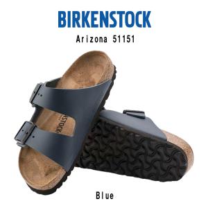 BIRKENSTOCK(ビルケンシュトック)サンダル ストラップ Arizona Leather アリゾナ レザー Blue ブルー ユニセックス 51151 Regular｜undieshop