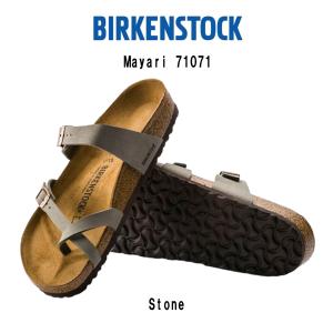 BIRKENSTOCK(ビルケンシュトック)サンダル ループ Mayari Birkibuc マヤリ ビルコフロー ヌバック ユニセックス Stone 71071 Regular｜undieshop