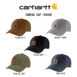 Carhartt(カーハート)キャップ アウトドア 綿100% 帽子 シンプル CANVAS CAP 100289｜UNDIE