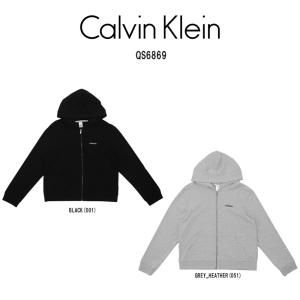 (SALE)Calvin Klein(カルバンクライン)パーカー  フルジップ モダン コットン レディース QS6869｜UNDIE