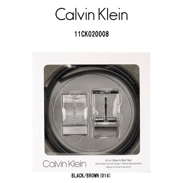 Calvin Klein(カルバンクライン)ck レザー ベルト BOX セット リバーシブル スー...