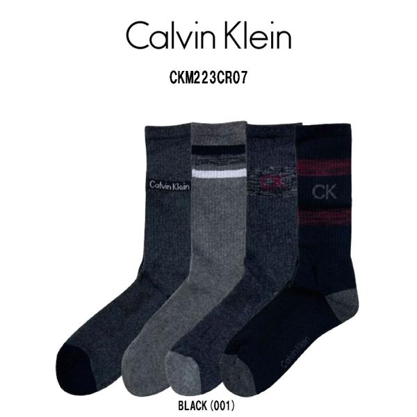 Calvin Klein(カルバンクライン)ソックス 4足セット アソート ワンポイント ロゴ クル...