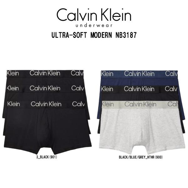 Calvin Klein(カルバンクライン)ck ボクサーパンツ 前閉じ 3枚セット モダール 下着...