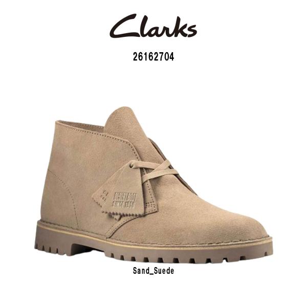 CLARKS(クラークス)ブーツ デザートロック スエード スタンダード シューズ ハイカット メン...