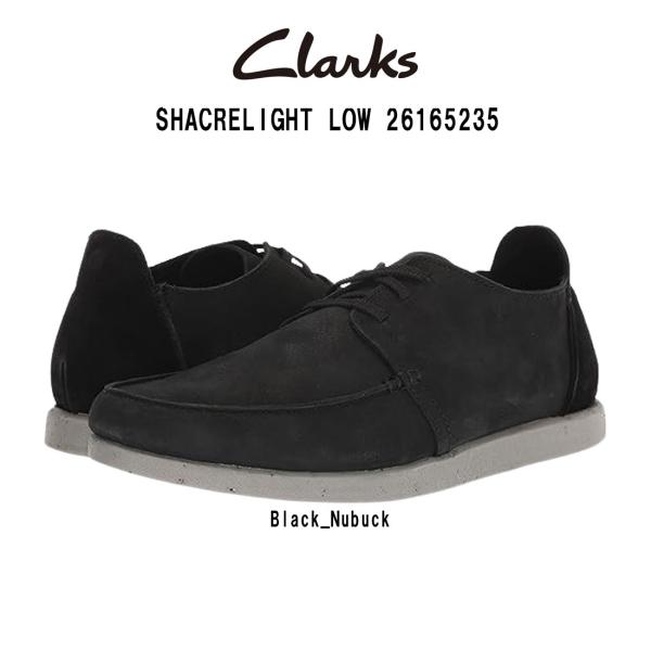 CLARKS(クラークス)シェイカーライト シューズ レザー ブラック ヌバック オックスフォード ...