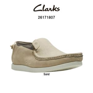 CLARKS(クラークス)メンズ シャイカー ライト ステップ ローファー スリッポン サンド スエード ベージュ シンプル シューズ SHACRELITESTEP 26171807｜HARBOR&CO.