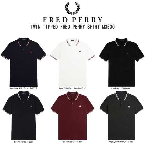 FRED PERRY(フレッドペリー)ポロシャツ レギュラーフィット コットン 半袖 メンズ ツイン...