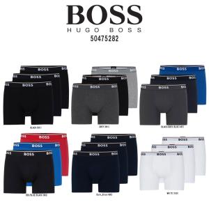 HUGO BOSS(ヒューゴボス)ボクサーパンツ ストレッチコットン 3枚セット 前閉じ 下着 メン...