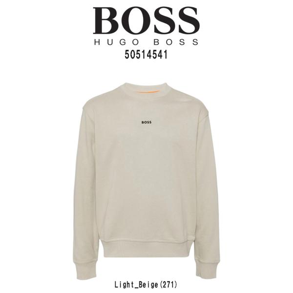 HUGO BOSS(ヒューゴボス)スウェットシャツ トレーナー プルオーバー コットン 長袖 ロゴ ...