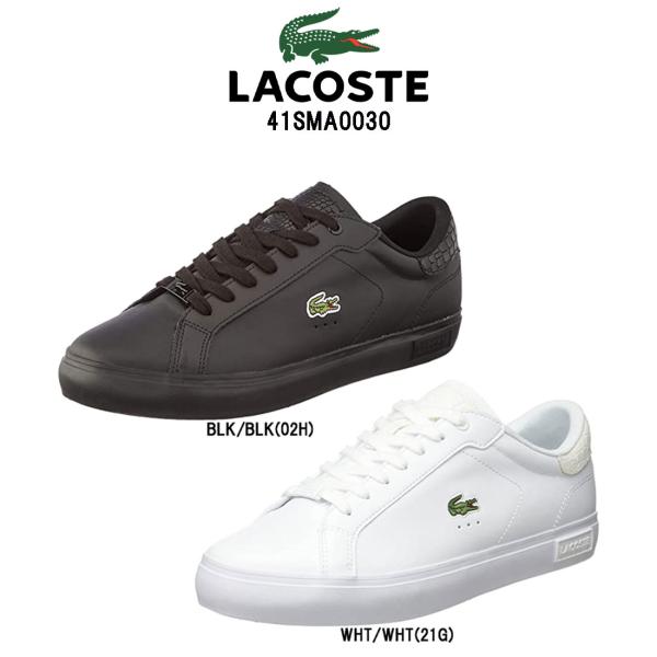 (SALE)LACOSTE(ラコステ)メンズ レザー スニーカー ローカット シューズ Powerc...