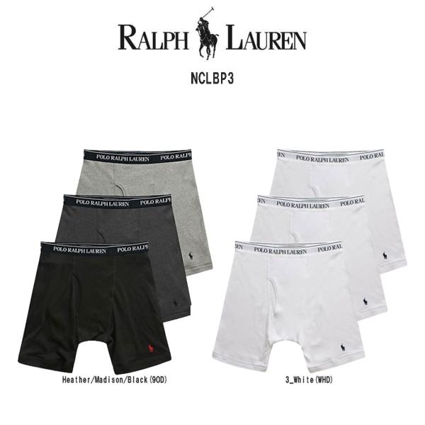 POLO RALPH LAUREN(ポロ ラルフローレン)ロング ボクサーパンツ 3枚セット お買い...