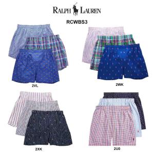 (SALE)POLO RALPH LAUREN(ポロ ラルフローレン)トランクス 3枚セット お買い得 パック メンズ 下着 RCWBS3