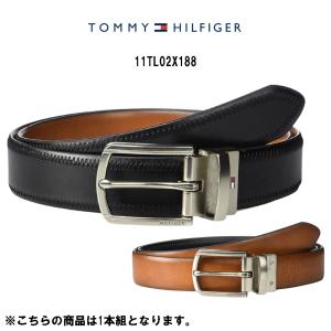 TOMMY HILFIGER(トミーヒルフィガー)ベルト カジュアル ビジネス リバーシブル ギフト メンズ 男性用 11TL02X188｜undieshop