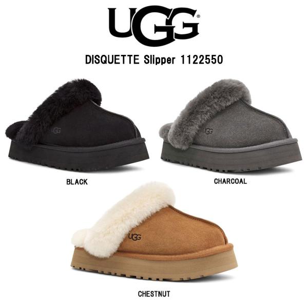 UGG(アグ)レディース ムートン スリッパ 厚底 サンダル DISQUETTE Slipper 1...