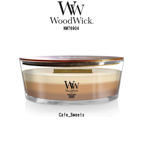 WoodWick(ウッドウィック)アロマキャンドル 【ブランド箱なし】 3層 トリロジー ハースウィ...