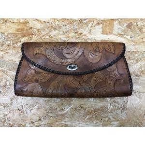 ※ブランド不明 インポート雑貨 ミニクラッチバッグ リゾート系 アジアンテイスト リーフ柄 ボタニカ...