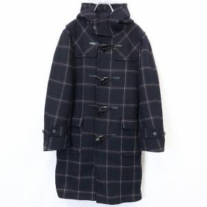 STUSSY◇×Schott/DUFFLE COAT/ダッフルコート/L/ウール/BLK/3162050
