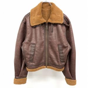 SLY（スライ） ブルゾン バイカラー裏地付き フェイクレザー 長袖