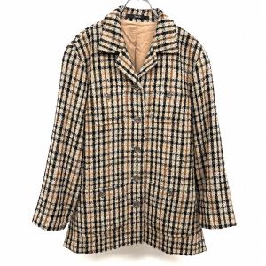 DAKS（ダックス） テーラードジャケット 総裏地 チェック 長袖 毛