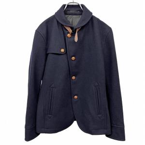 TAKEO KIKUCHI（タケオキクチ） 起毛 ハーフコート 裏地無し ボタン