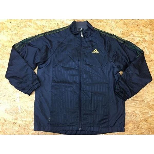 adidas アディダス ポリエステル100% モックネックラ グラン 刺繍ロゴ 長袖 ジャケット ...