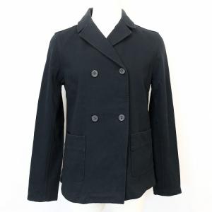 UNITED ARROWS ユナイテッドアローズ　メルトンPコート　ブラック S UNITED ARROWS - ユナイテッドアローズ ﾌﾞﾗｯｸ UWSC ﾒﾙﾄﾝ Pｺｰﾄ 34