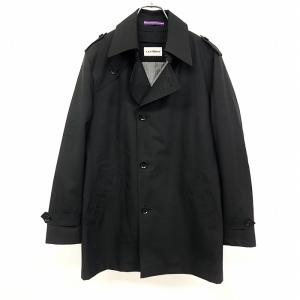 新品未使用　Mr.JUNKO 撥水ライナー付き ステンカラーコート M　黒 Mr.JUNKO II世 ステンカラーコート 裏地付き 薄手の中綿ノースリーブ
