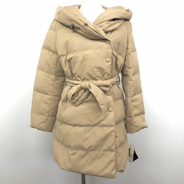 【新品/訳アリ】ISSUE - M レディース ダウンコート ビッグフード クロスマフラーカラー 無...