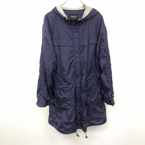 コムサイズム COMME CA ISM コート パーカー 裏地付き ドットボタン×ダブルジップ留め ...