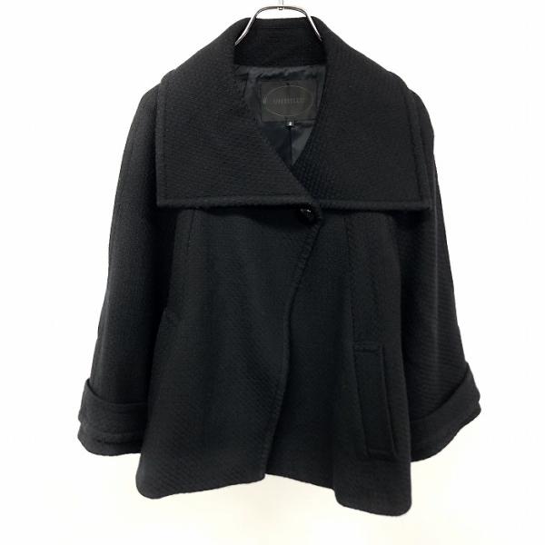 アンタイトル UNTITLED ショート丈 コート ジャケット 裏地付き 1つボタン留め 長袖 ウー...