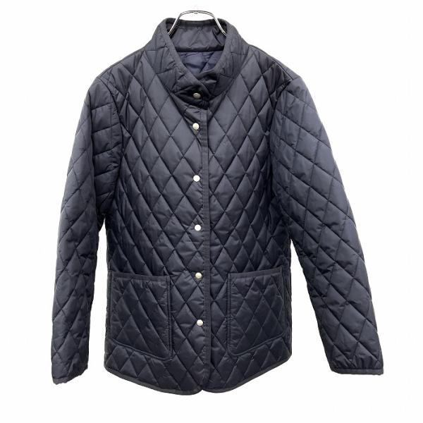 ラブボディ LOVEBODY 中綿 キルティングジャケット ハーフコート ドットボタン留め ハイネッ...