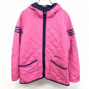 adidas neo NEO LABEL ボアジャケット メッシュ裏地 千鳥格子×桜の
