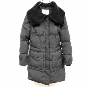 PLST（プラステ） ダウンコート ファー脱着可 パーカー ダブルジップ