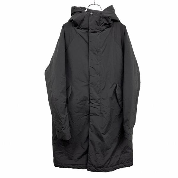 ナノユニバース nano・universe 中綿入り フーデッドコート パーカー ラグラン 無地 長...