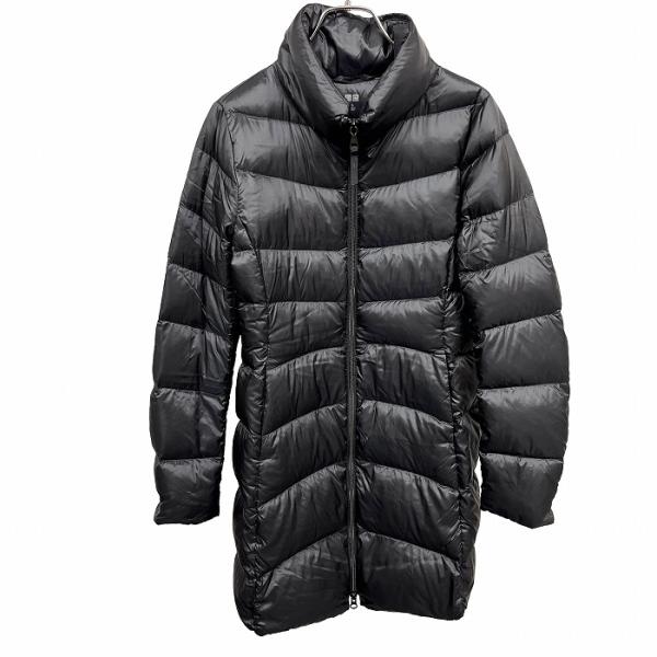 ユニクロ UNIQLO ダウンコート ハイネック ダブルジップ 無地 長袖 ナイロン100%(ダウン...