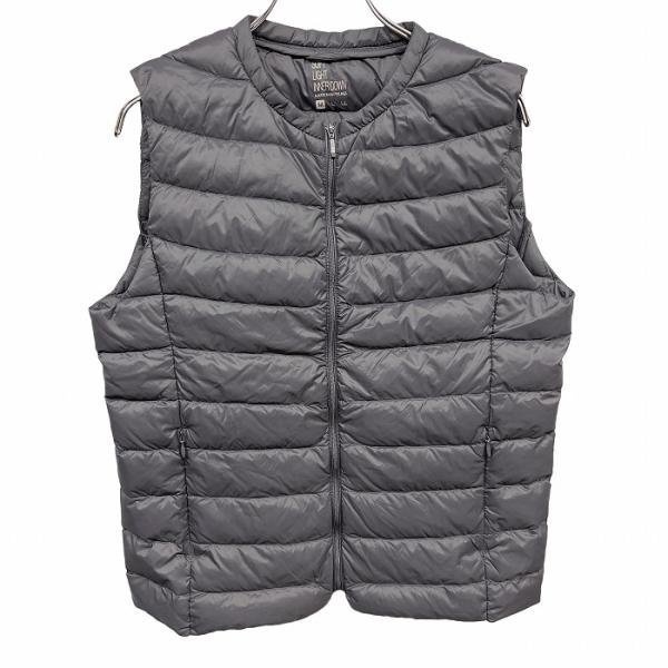 ユニー(株) 軽量 ソフトライトインナーダウン ダウンベスト 丸首 無地 ナイロン100%(ダウン9...