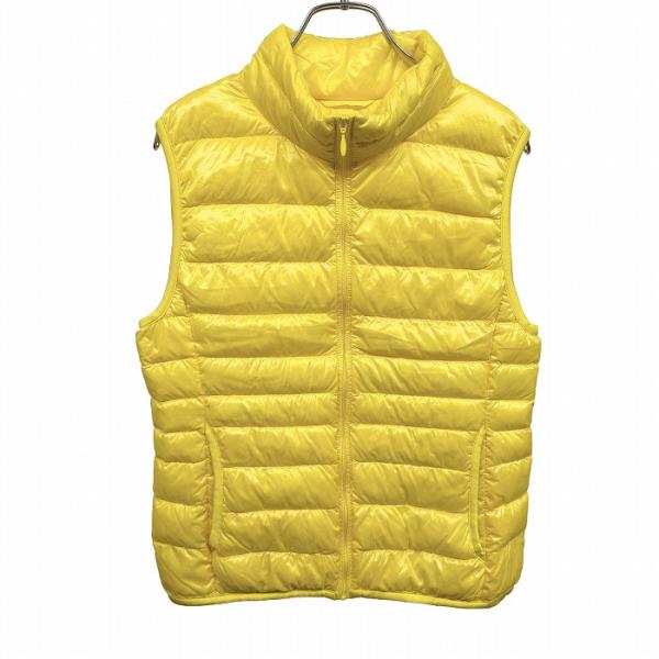 ユニクロ ウルトラライトダウンベスト ダウンジャケット ハイネック 無地 ナイロン100%(ダウン9...