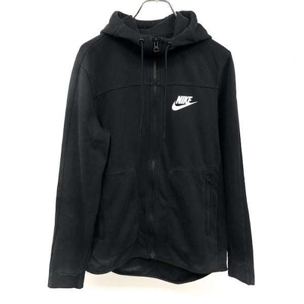 ナイキ NIKE ジップアップ パーカー カットソー ハイネックフード ロゴプリント スリムフィット...
