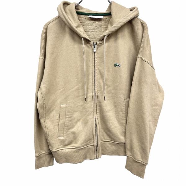 ラコステ LACOSTE パーカー ジップアップ スウェット 裏毛 丈短め ワニ 長袖 フーディー ...