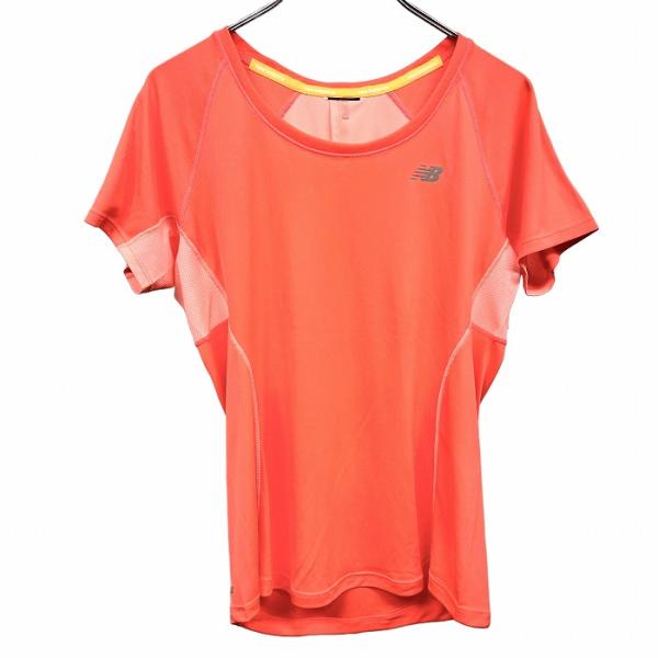 ニューバランス NB ICE NEW BALANCE 薄手 スポーツシャツ Tシャツ 背中と脇がメッ...