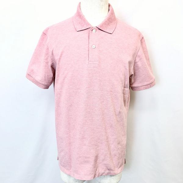 ユニクロ UNIQLO ポロシャツ カットソー 鹿の子 無地 半袖 ポケット無し 綿×ポリエステル ...