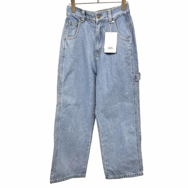 ジャバ 【新品】Java ワイド デニム ペインターパンツ ジーンズ ジーパン ウエストゴム 綿×レ...